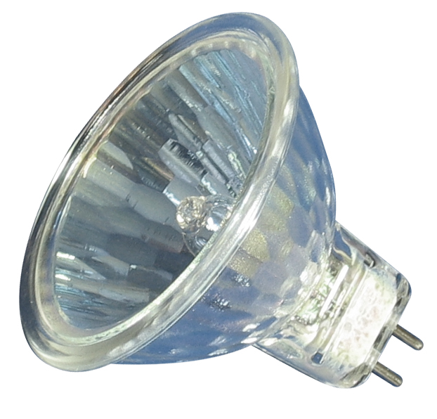 Niedervolthalogenlampe mit Kaltspiegel (12 V, 50 Watt, GY 6,35) Tageslicht-Vollspektrum RA 96